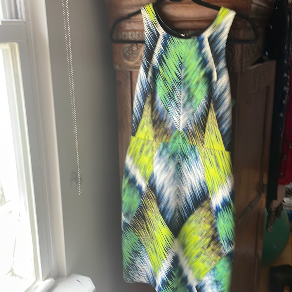 MILLY summer halter dress, snug fitting but looks great on